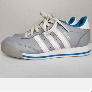 Adidas Orion Shoes Sneakers Gray White & Teal Size 1.5